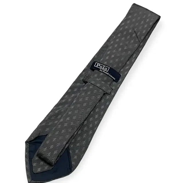 Polo dark grey argyle pattern tie