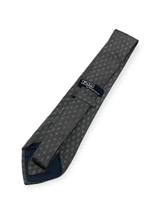 Polo dark grey argyle pattern tie