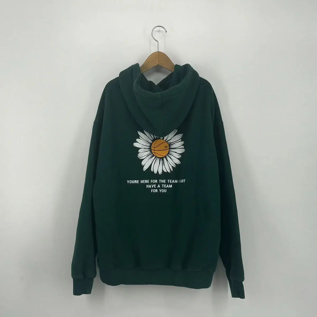 트립션 프린팅 후드 티셔츠 (XL size / GREEN)