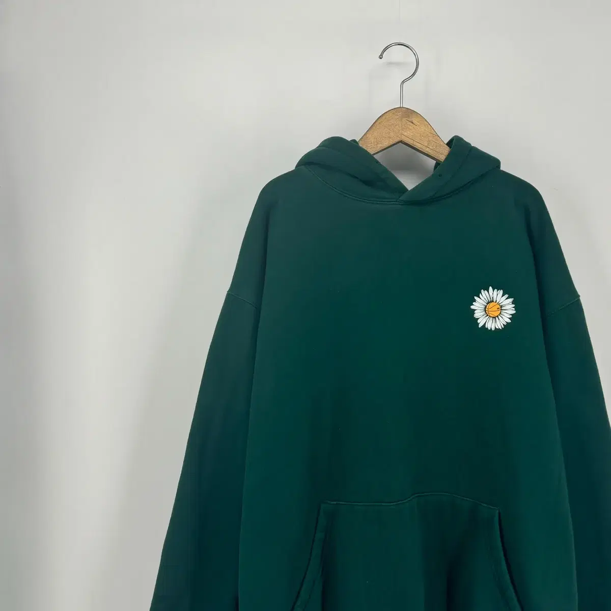 트립션 프린팅 후드 티셔츠 (XL size / GREEN)