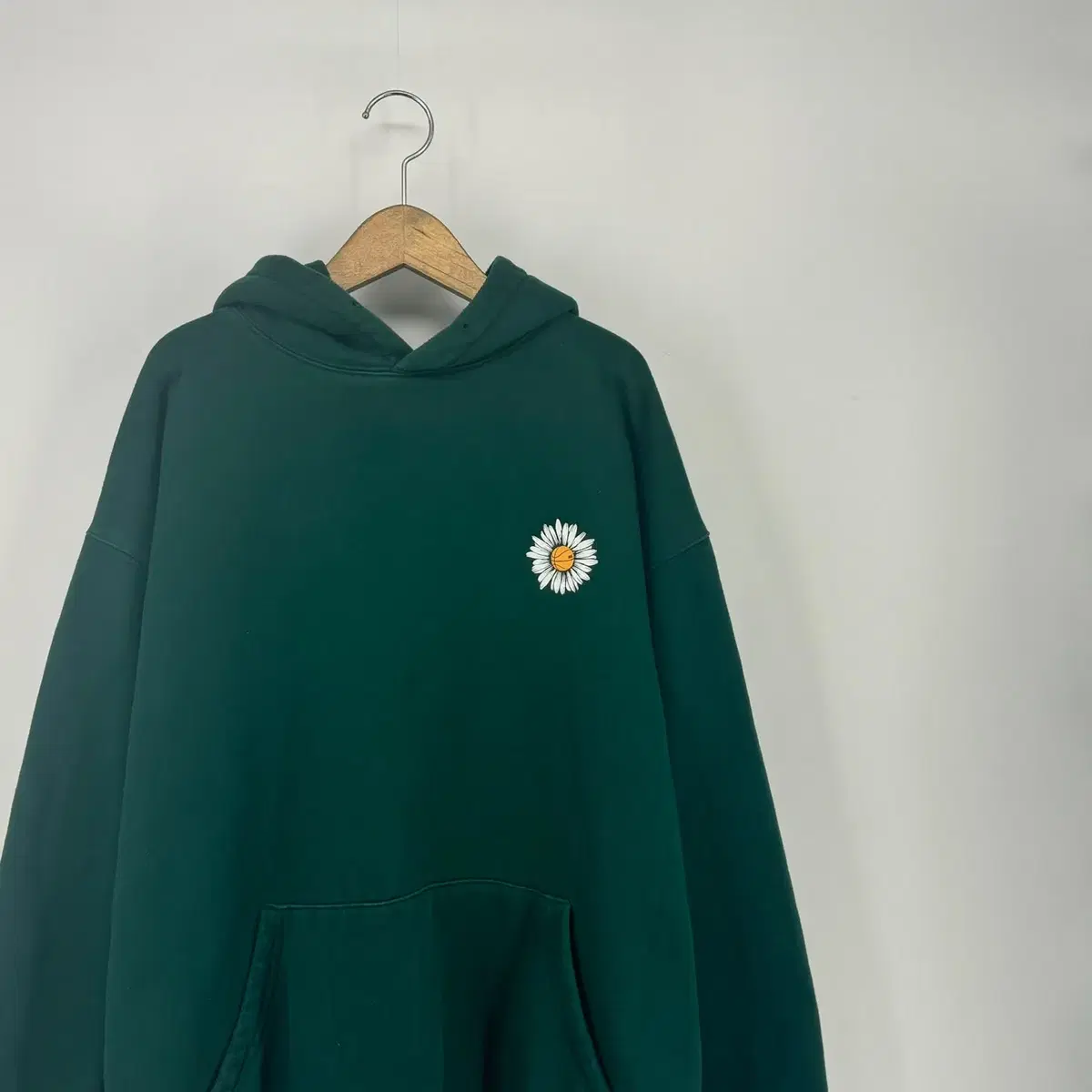 트립션 프린팅 후드 티셔츠 (XL size / GREEN)