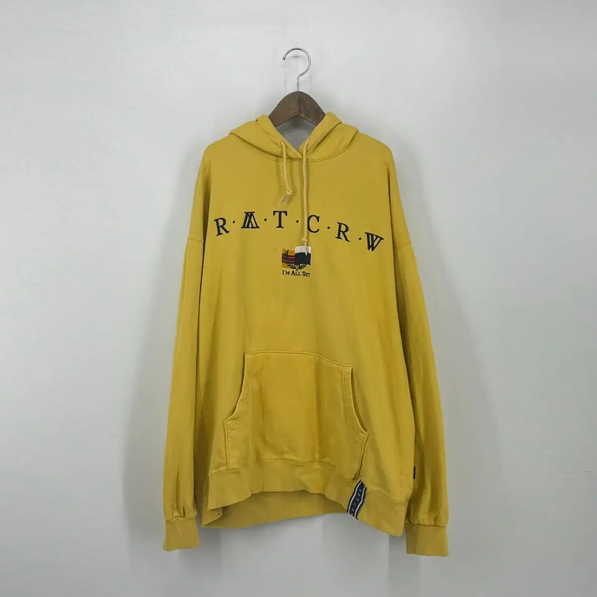 로맨틱크라운 후드 티셔츠 (L size / YELLOW)