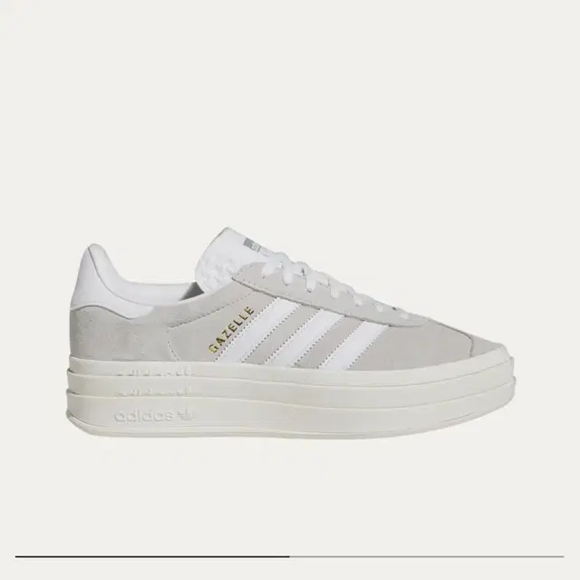 (W) Adidas Gazelle Bold Grey Cloud White