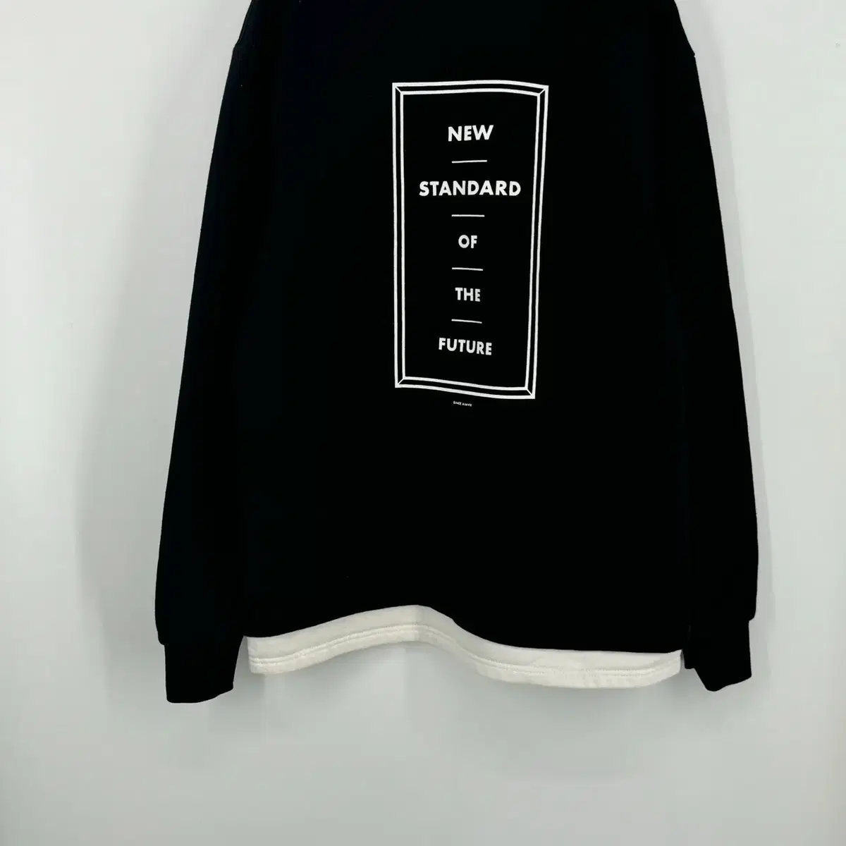 펠틱스 레이어드 맨투맨 티셔츠 (M size / BLACK)