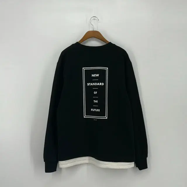 펠틱스 레이어드 맨투맨 티셔츠 (M size / BLACK)