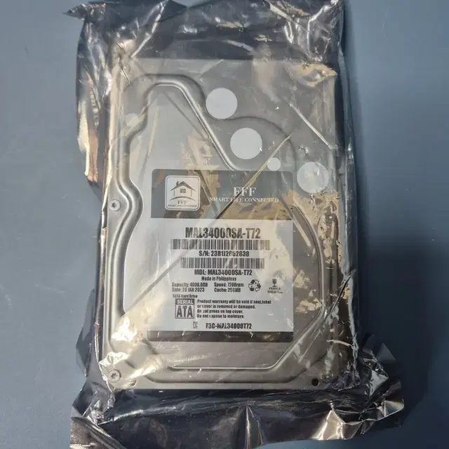 미사용)MALSHAL F3 T72 4TB 4테라 에스프리 HDD SATA