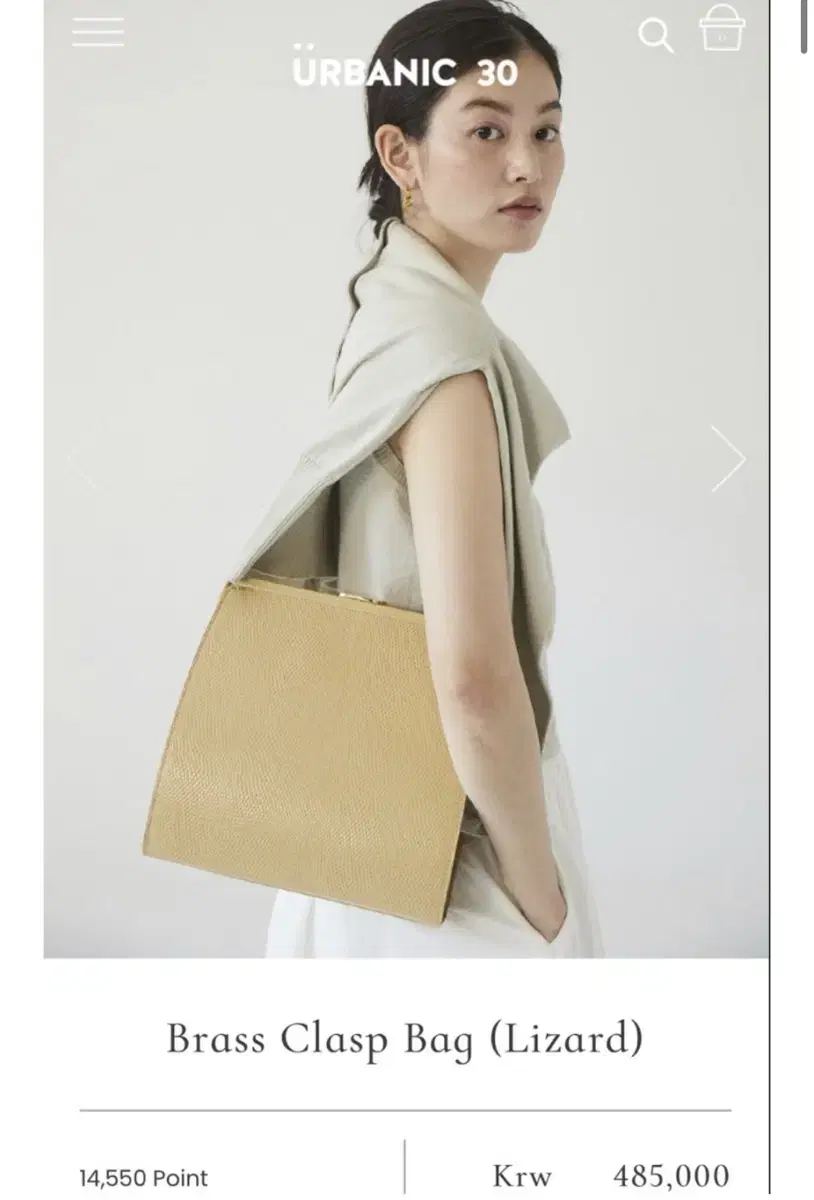 urbanic30 brass clasp bag 얼바닉30 클래스프백