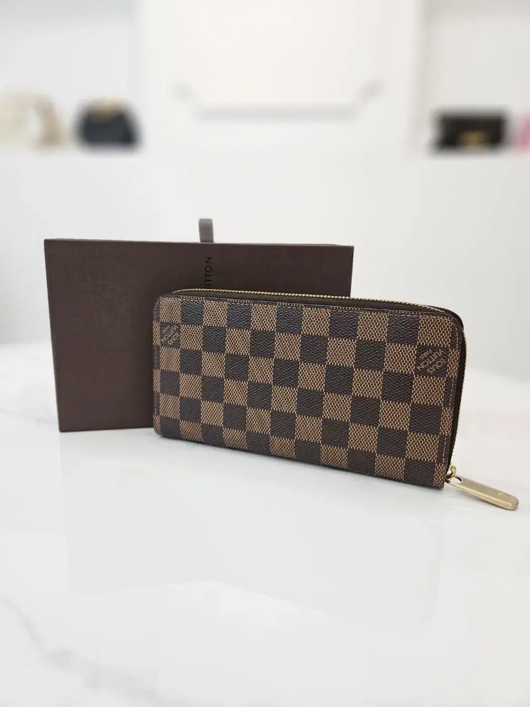 [중고명품 럭스올 울산점]Louis Vuitton Damier Zipper Long Wallet N60015