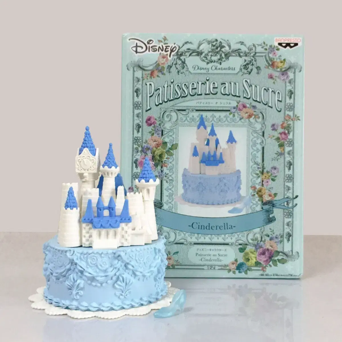 [Disney] Cinderella Castle Cake Yuri Shoe Vahn Presto Figure Unsealed