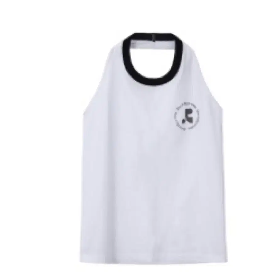 레스트앤레크리에이션  RR LOGO 2WAY HALTERNECK TOP