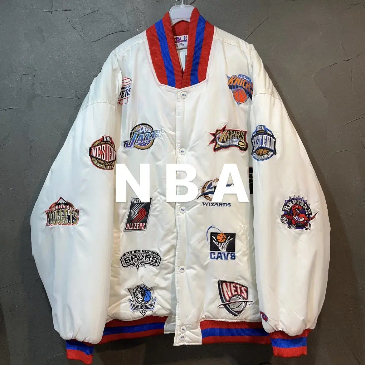 [3XL] NBA 유니크 올드스쿨 패치 점퍼