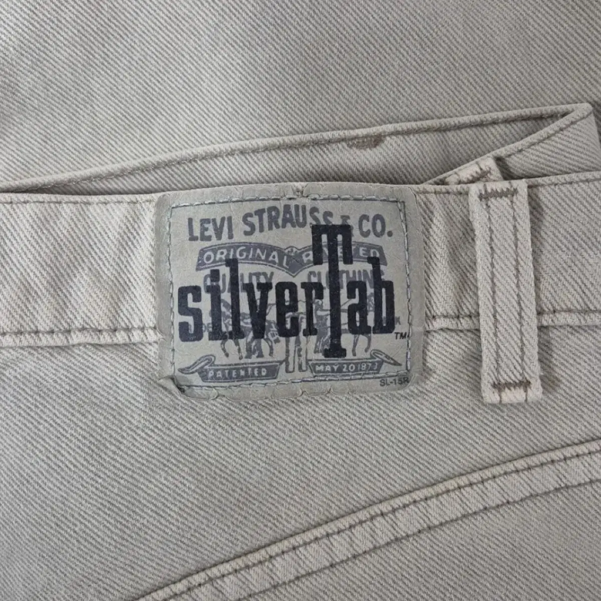 90s Levi's Silvertab Loose Fit Pants Cream Jin