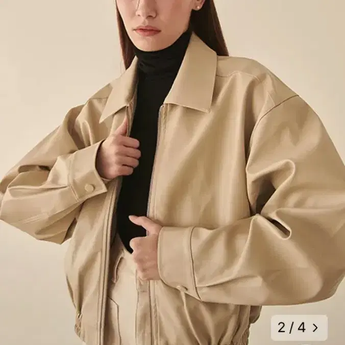 론론 ECO LEATHER BLOUSON JACKET 판매합니다:)