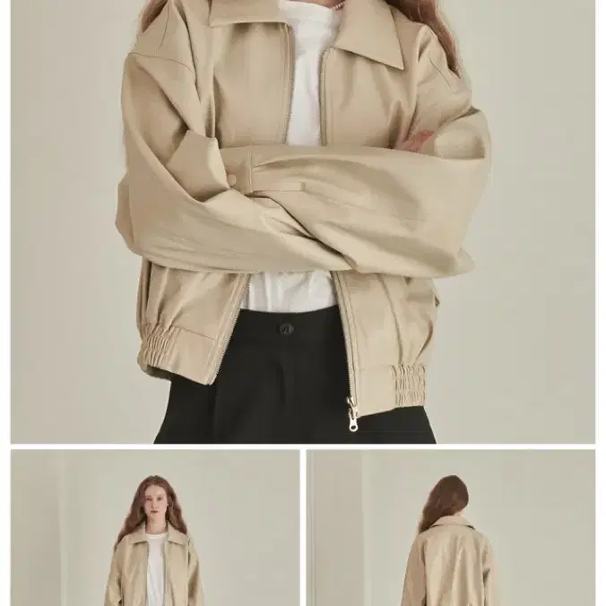 론론 ECO LEATHER BLOUSON JACKET 판매합니다:)