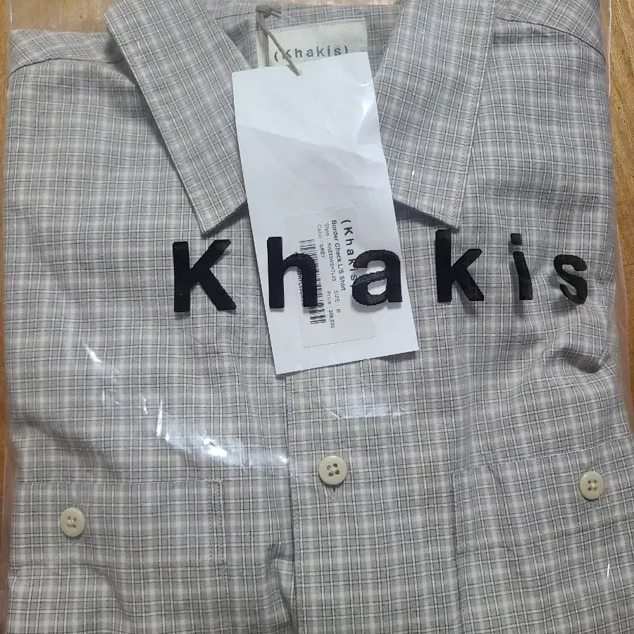 카키스 border shirt grey m사이즈