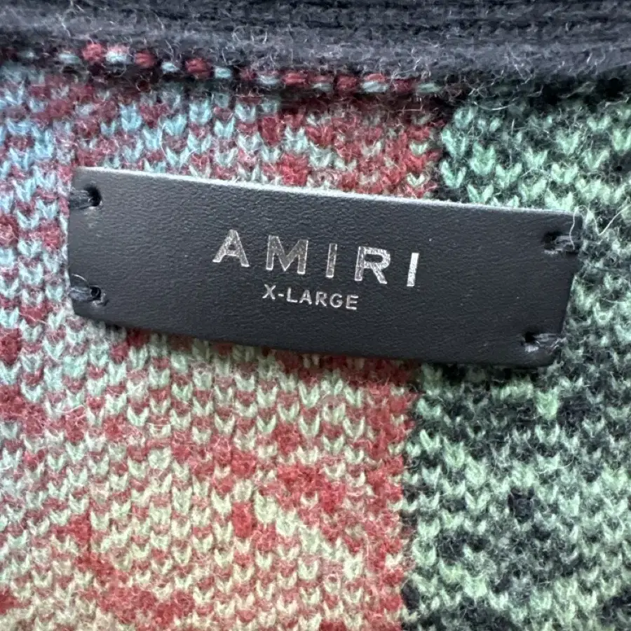 Amiri 패치워크 캐시미어 가디건