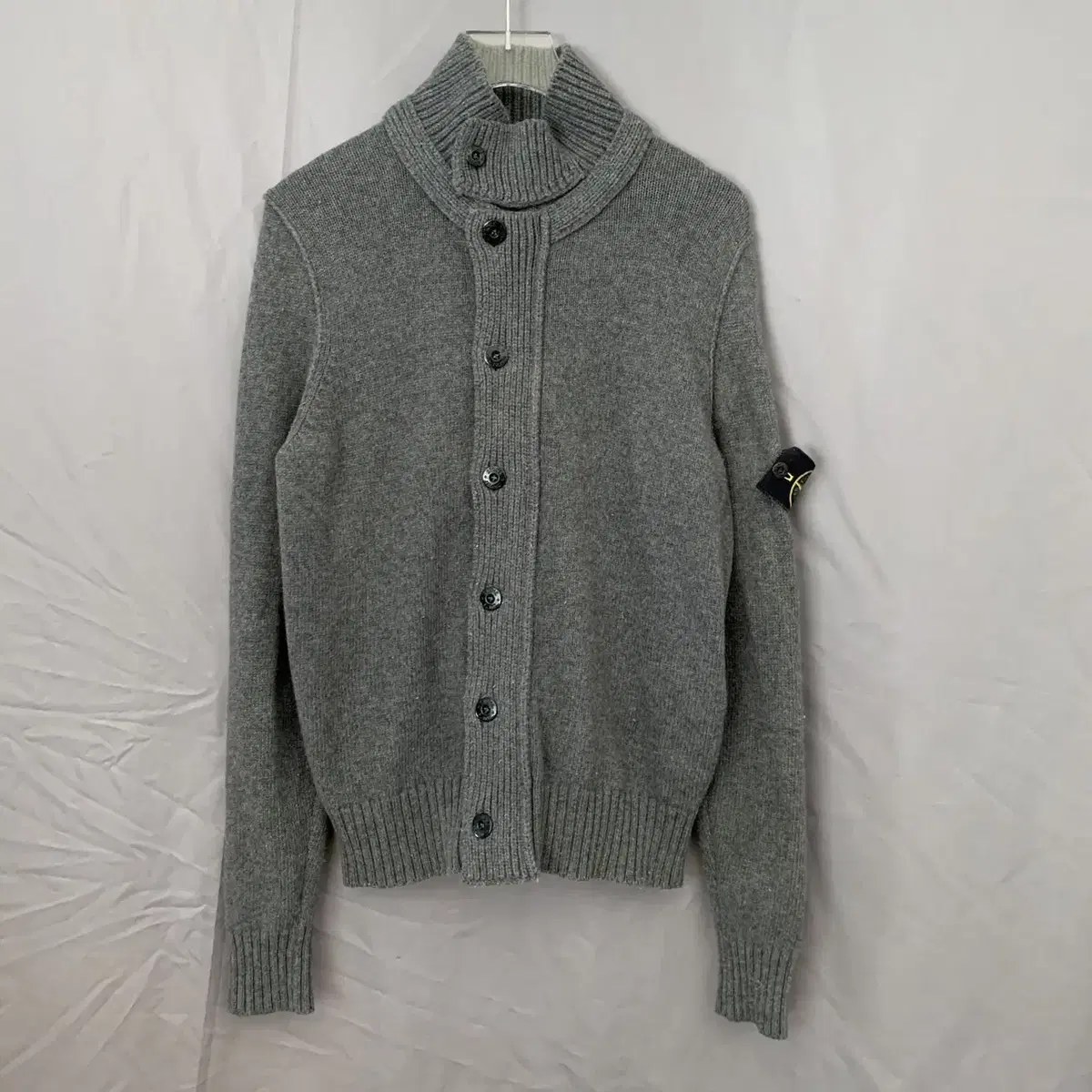 S Stone Island Double Knit Zip-Up Cardigan Jacket