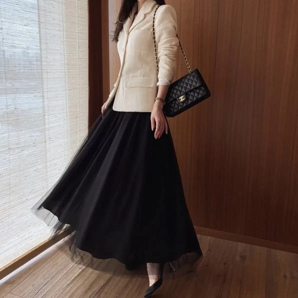 더로랑 kelly boucle tweed 셋업 (japan fabric)