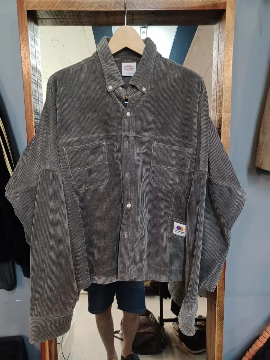 Paragraph Corduroy Shirt Jacket Free Oversized