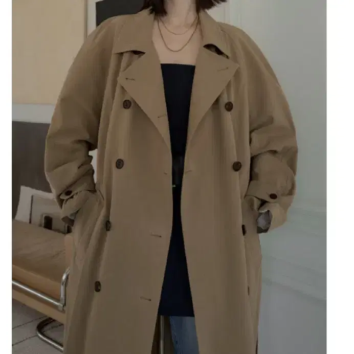 오버듀플레어COTTON OVERSIZED TRENCH COAT