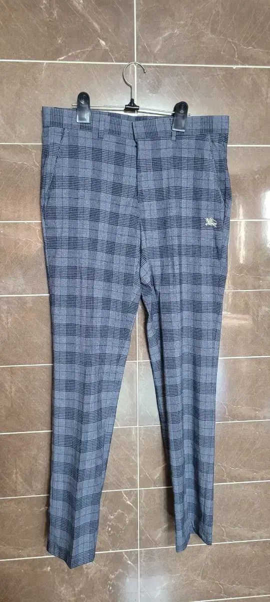 (Men's 31-32") Genuine Burberry Check Trousers (100% Cashmere)