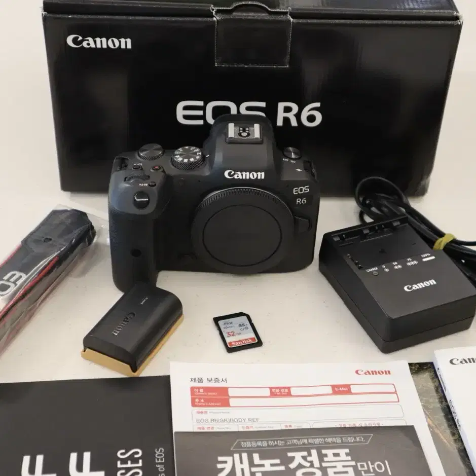 캐논 EOS R6( 풀프레임) 미러리스 카메라( S급) 바디