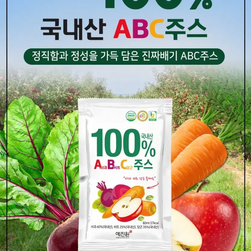 예진원 100%국내산ABC쥬스 80MLX100포