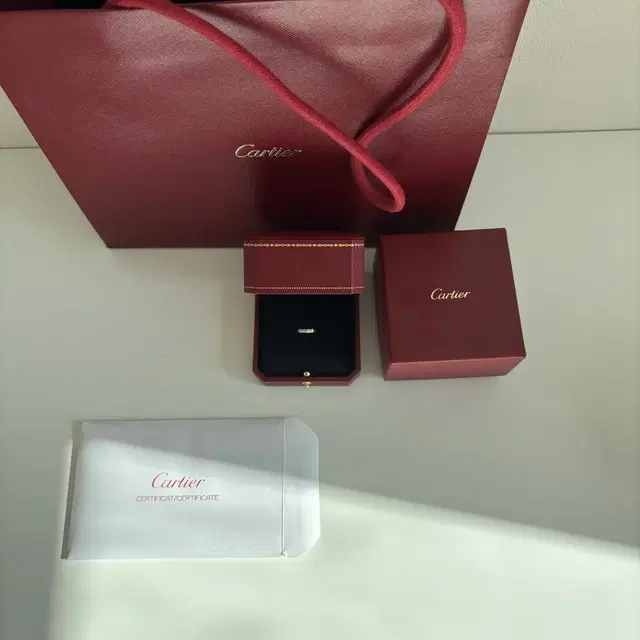 Cartier 까르띠에 다무르 웨딩 링 47호 2.5mm