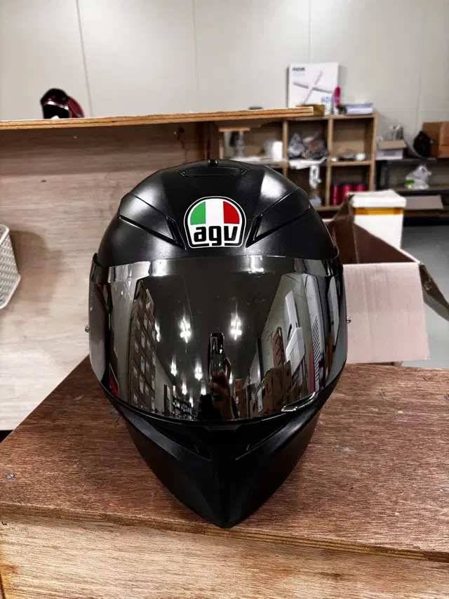 agv k-5 풀페이스 헬멧 (스모크쉴드,핀락)