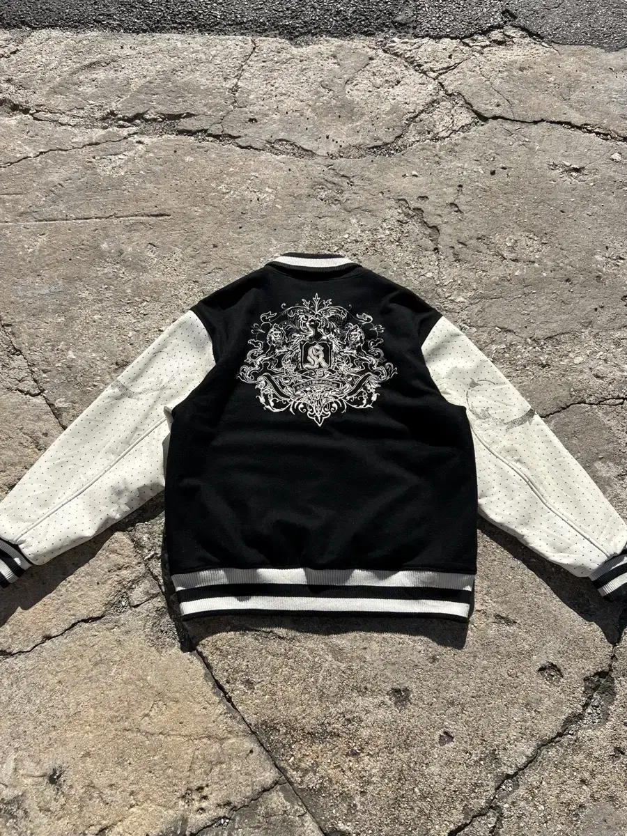 KANJI WOOL LEATHER VARSITY 빅사이즈 바시티자켓