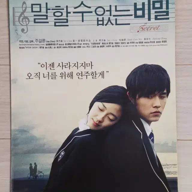 주걸륜 말할수없는비밀(2008년 원개봉)(2단)전단지