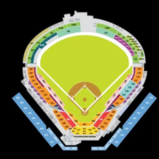 한화이글스 9/28 외야지정석 2장 일괄판매 (복도석)