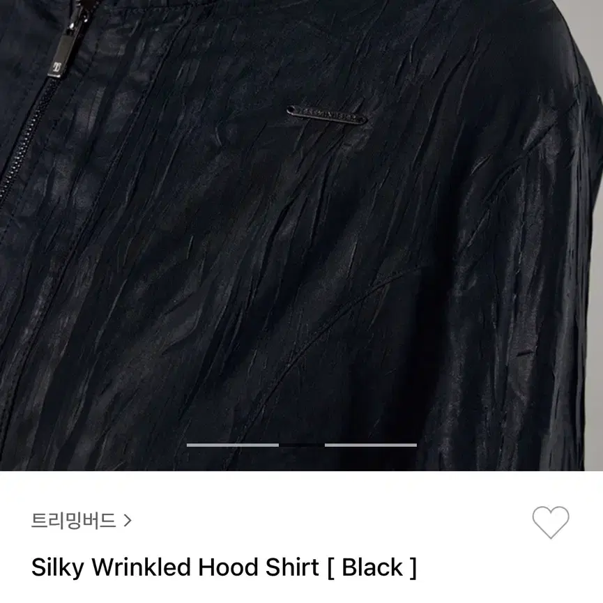 트리밍버드 Silky Wrinkled Hood Shirt