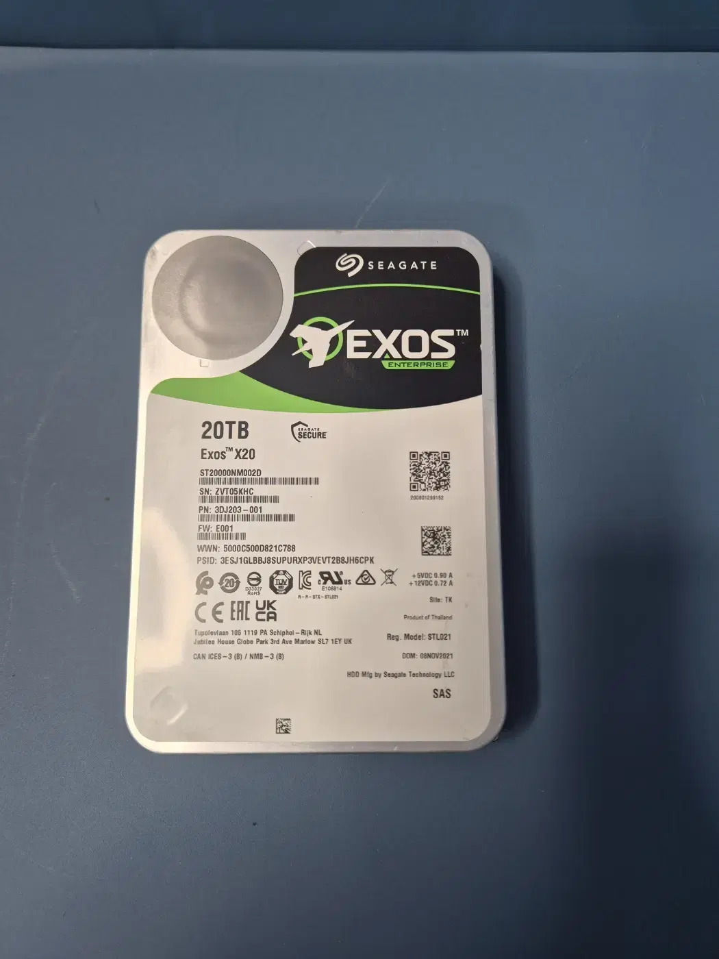 시게이트 EXOSx20 20TB HDD SAS 판매합니다.