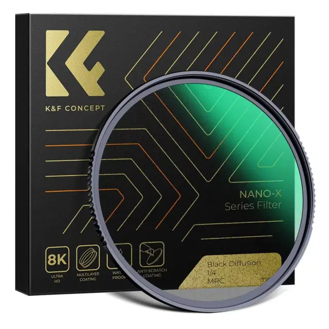 K&F 55mm NANO-X 블랙미스트 디퓨전 (1/4) 필터 (새상품)