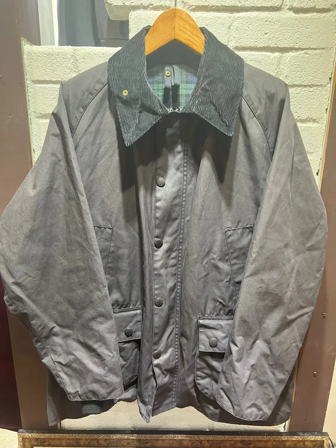 [Tacko] (44) Barbour Vidale Wax Jacket Charcoal