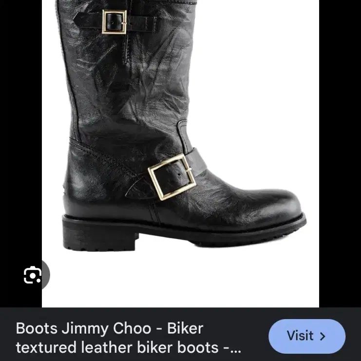 Jimmy Choo Black Unlined Biker Boot 38