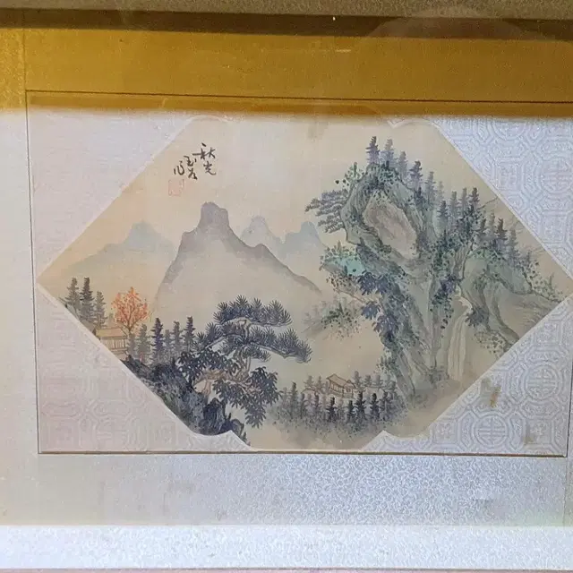 중국 옛날 그림 액자