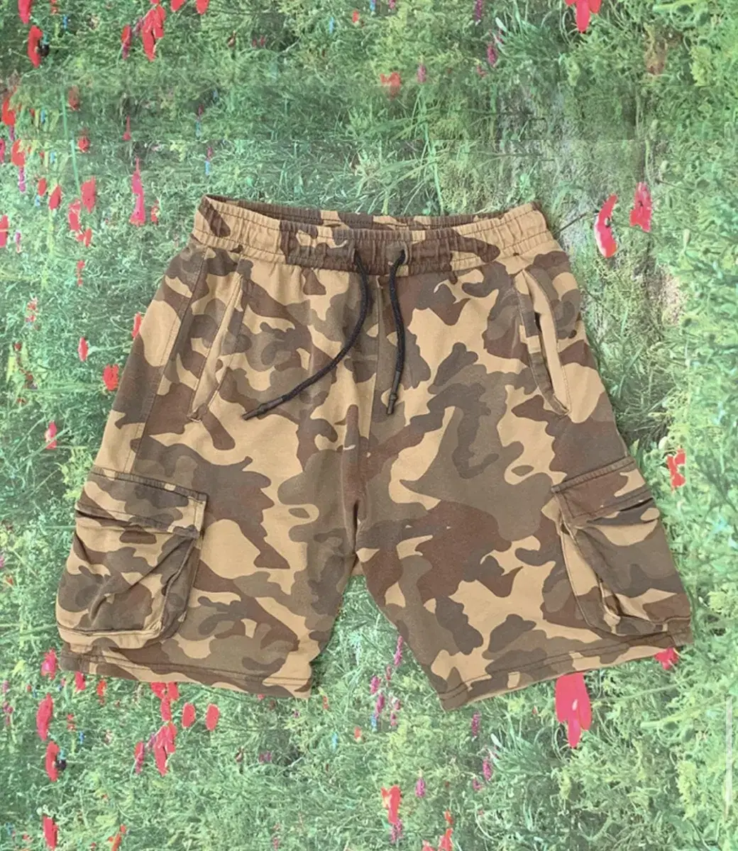 (ZARA)Vintage Military Banding Shorts