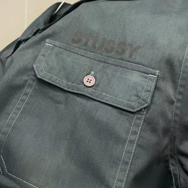 (L)Stussy 스투시 썬페이딩 타이다이 코튼 반팔 워크셔츠