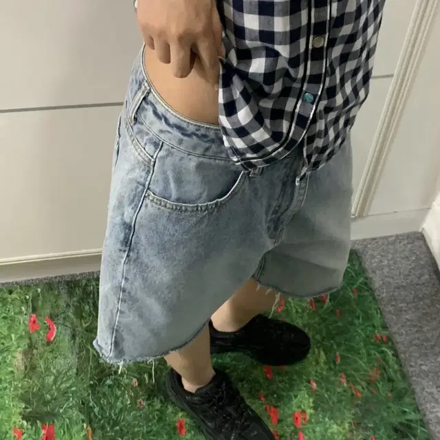 GUESS)half denim pants