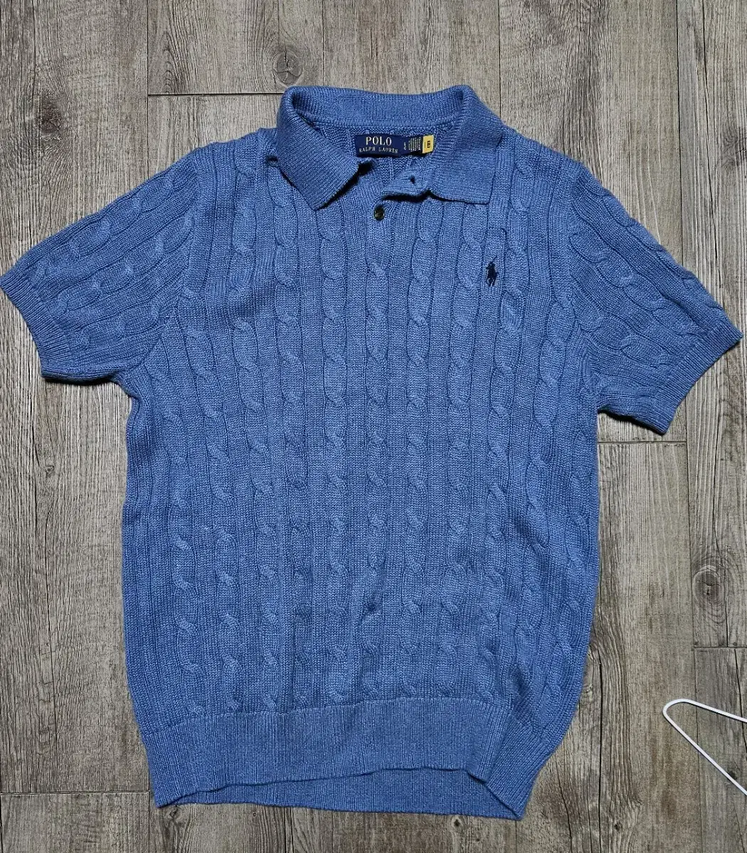 Polo pretzel knit short sleeveLsize