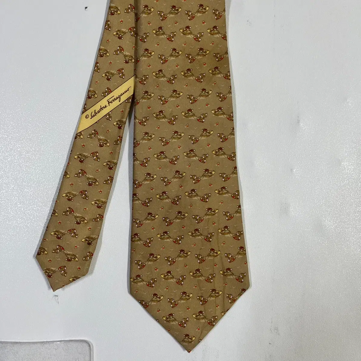 Ferragamo Yellow Tie