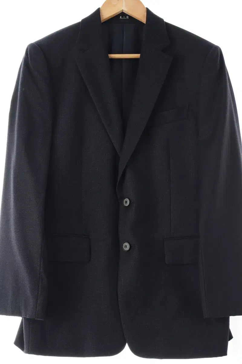 (L) Giosongio Suit jacket blazer black wool momo-F15B