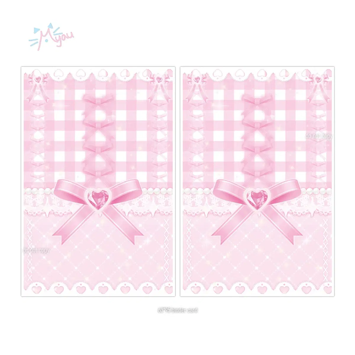 Q Tiny Ribbon Pink One Side binder Earth