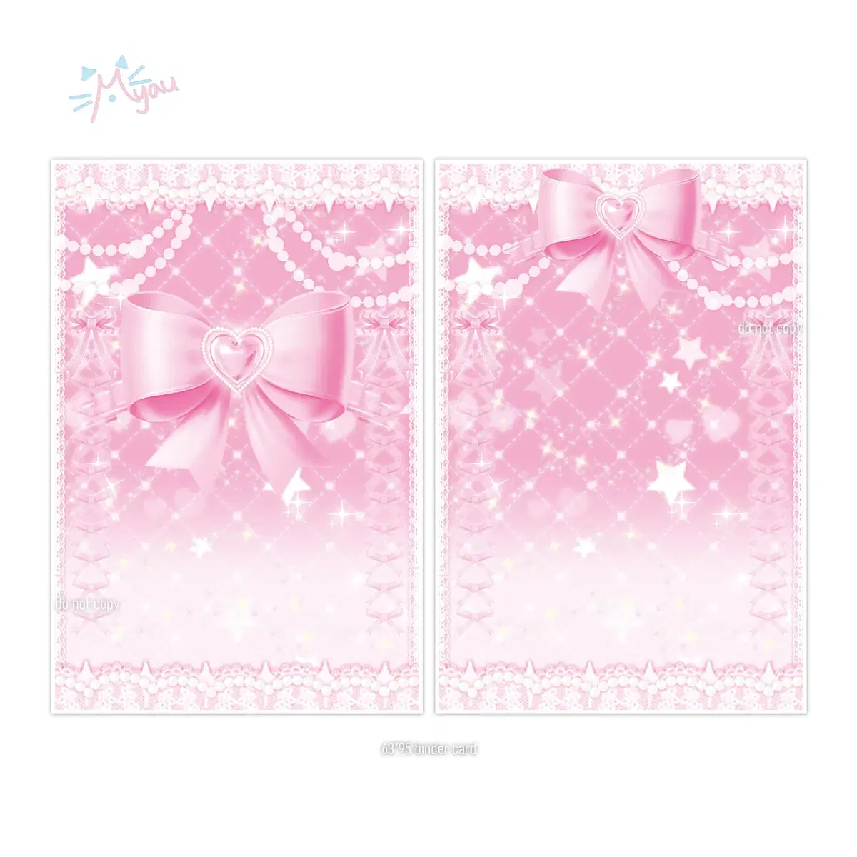 Princess Ribbon Pink Reversible binder Earth