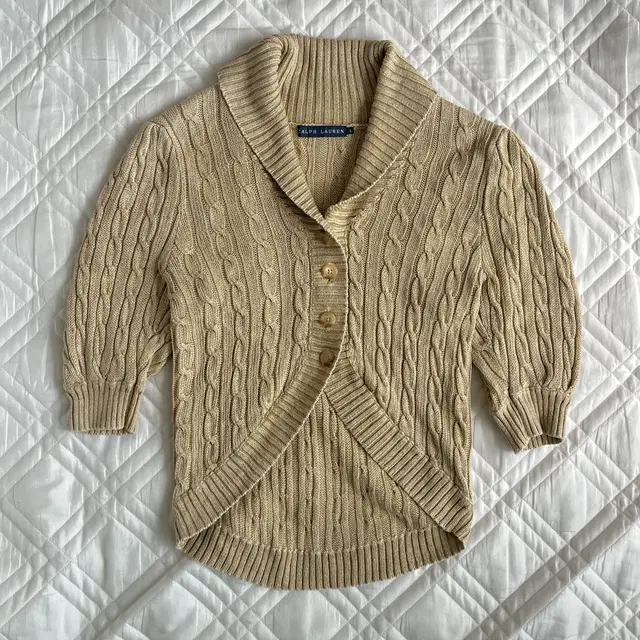 POLO RALPH LAUREN 90's linen cardigan