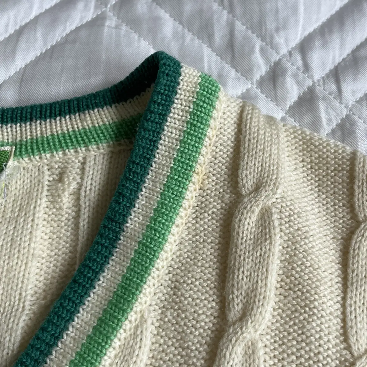 FRED PERRY 90's cable knit vest