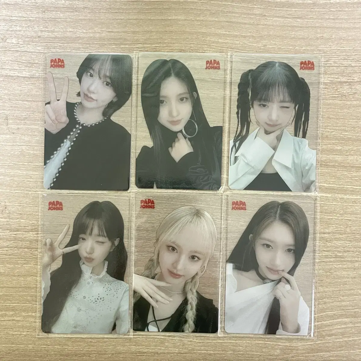 (unsealed) ive Papa John's photocard 5th photocard bulk