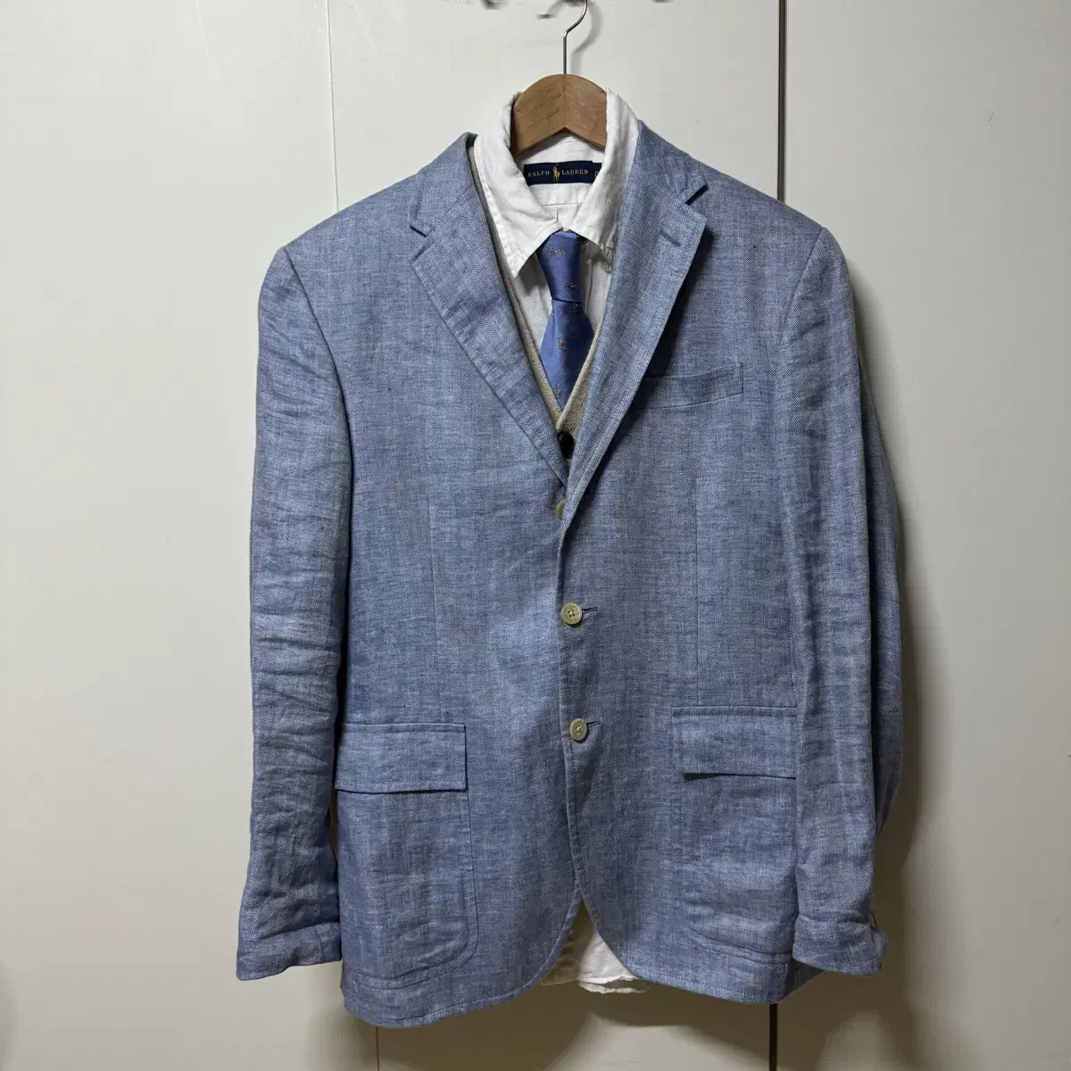 Polo Ralph Lauren Linen Herringbone Tailored Jacket 40R